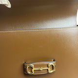 Gucci Tan Brown 1955 Horsebit Shoulder Bag