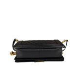 Chanel Black Caviar Leather Boy Bag
