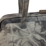 Prada Lux Grey Scamosciato Tie Dye Clutch Top Handbag