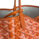 Goyard Saint Louis Orange Leather Tote Bag