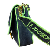 Fendi Denim Baguette NM 2Way Handbag