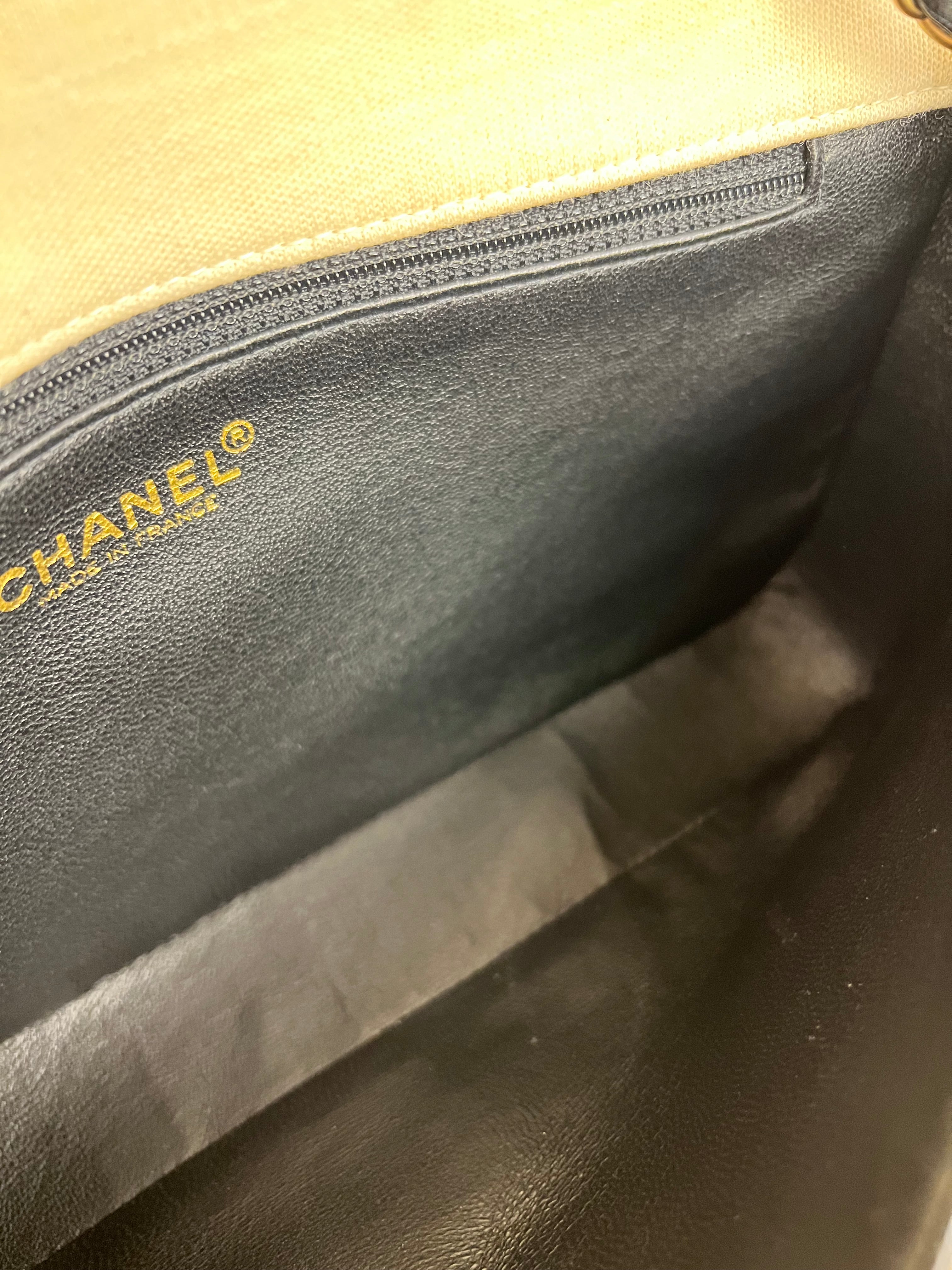 Chanel East West Beige Jersey Flap Bag 2002