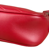 Gucci Leather GG Red Marmont Crossbody