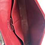 Chanel Dark Red East West Chocolate Bar Patent Trim Handbag 2002-03