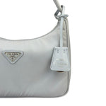Prada Grey Nylon Re-Edition Pochette