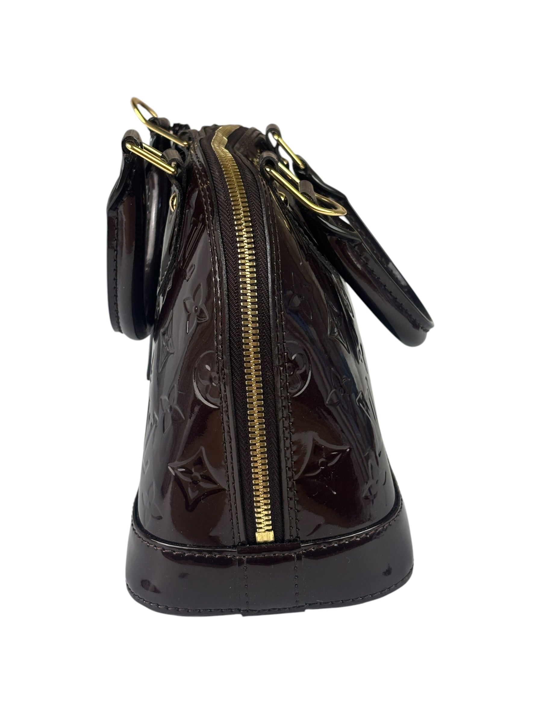 Louis Vuitton Amarante Vernis Alma BB Two-Way Bag