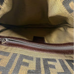 Fendi Beige/Brown Zucca Baguette
