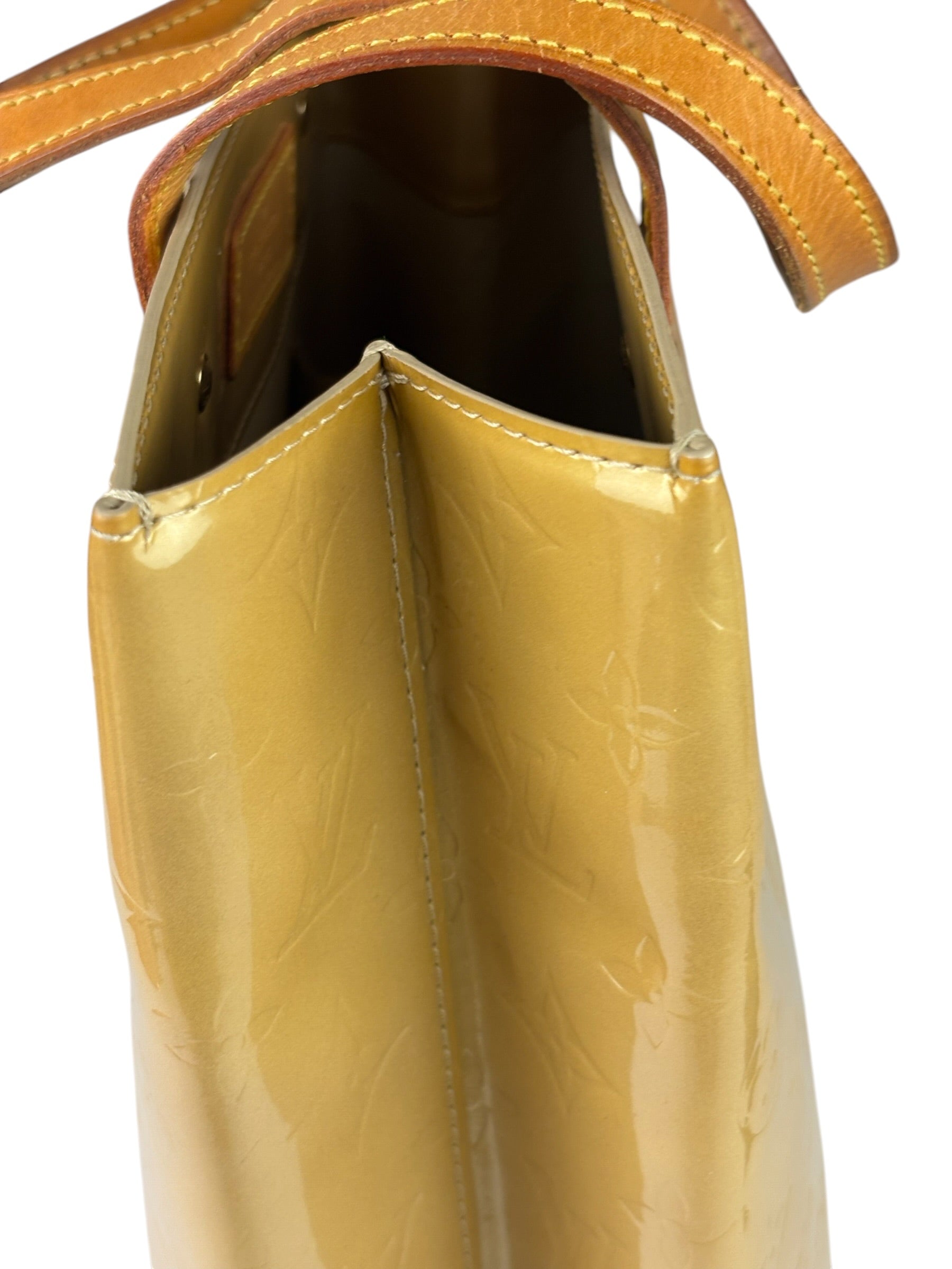 Louis Vuitton Yellow Vernis Reade Tote MM