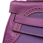 Hermes Kelly 35 Purple Ghillies Swift Togo Leather Handbag 2015