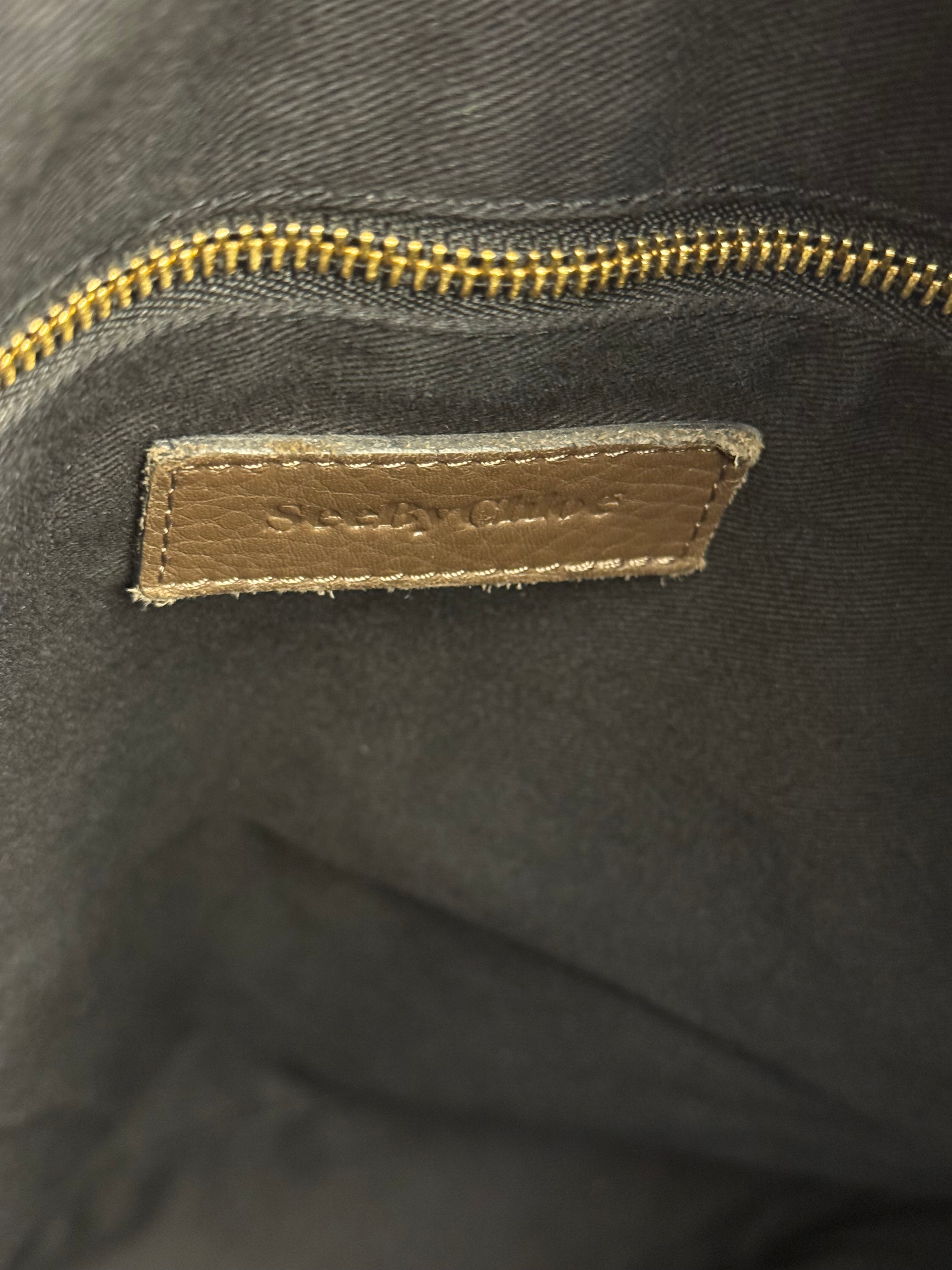 Chloé See by Chloé Brown Leather Pocket Shoulder Bag