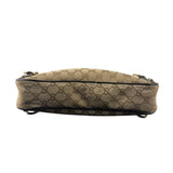 Gucci Brown Leather Trim Abbey D Ring Shoulder Bag
