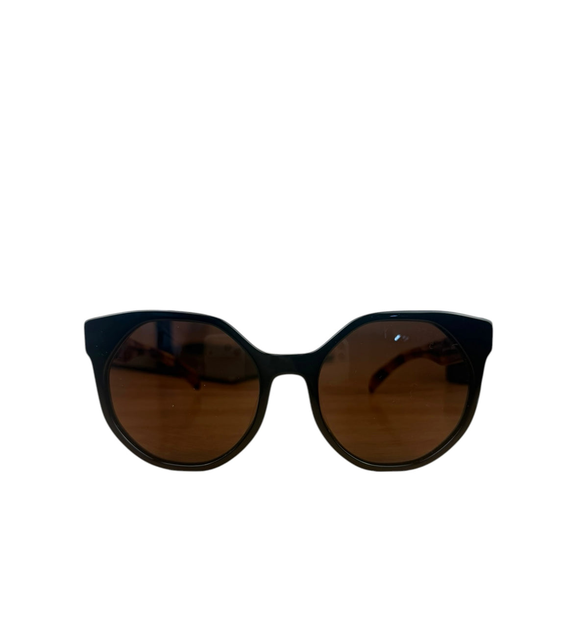 Prada SPR-11T-F Tortoiseshell Black Acetate Reading Sunglasses