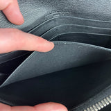 Balenciaga Black Leather Flap Wallet on Chain Bag