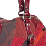Coach Red Leather Patchwork Handbag