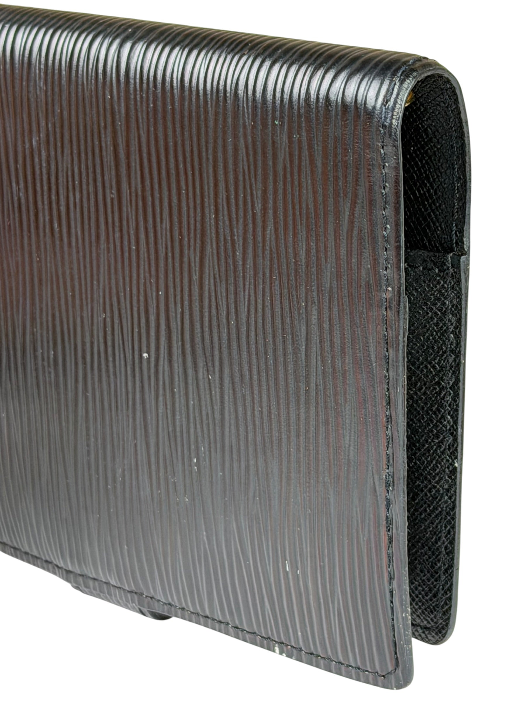 Louis Vuitton Black EPI Leather Agenda MM