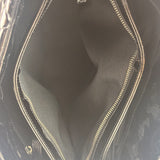 Chanel Large Black Patent Leather Mademoiselle Bowling Bag 2011-12