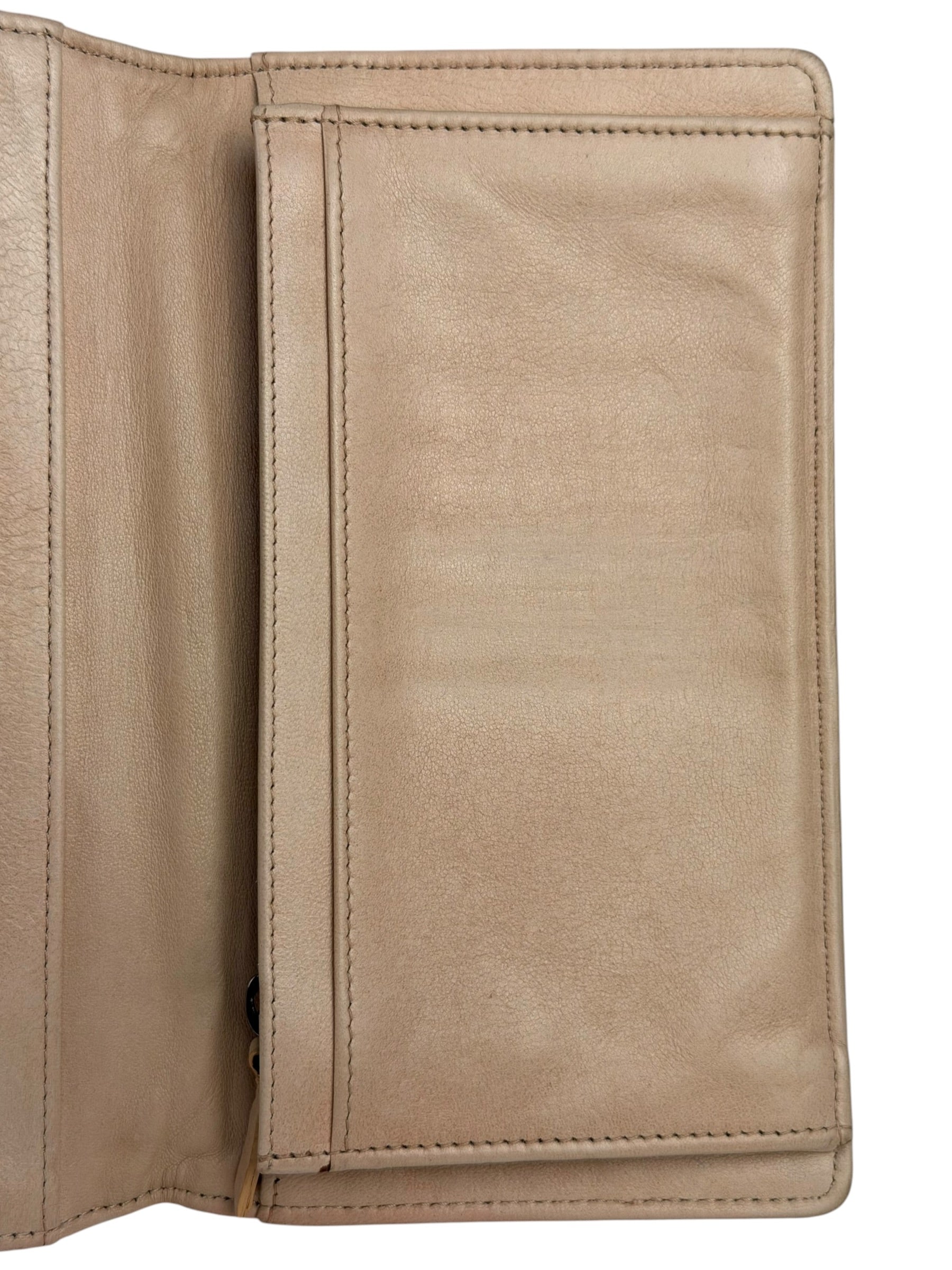 Chanel Light Pink Camila Leather Long Wallet