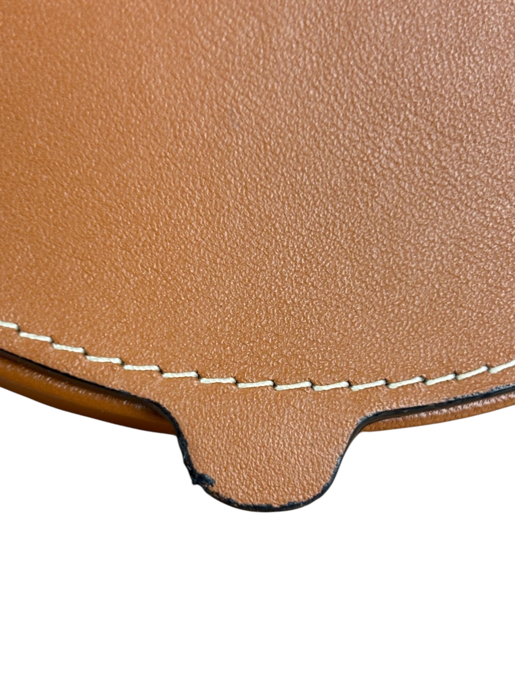 Loewe Camel Leather Heel Crossbody