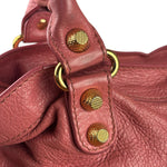 Balenciaga Pink Lambskin Velo Moto Two-Way Bag
