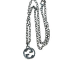 Gucci 925 Sterling Silver Interlocking GG Pendant Necklace