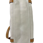 Hermes Beige/Brown Leather Trim Cabalicol Tote