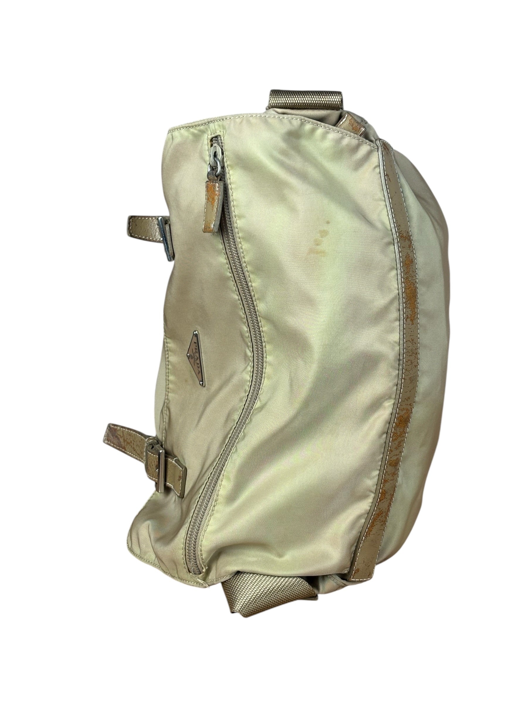 Prada Khaki Tessuto Nylon Messenger