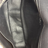 Chanel Black CC Quilted Jersey and Tweed Chain Flap Bag 2014