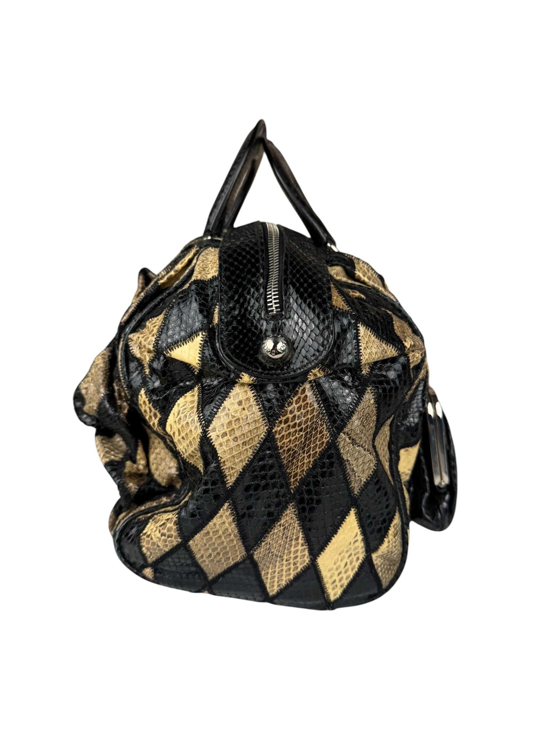 Dolce & Gabbana Miss Curly Python Patchwork Handbag