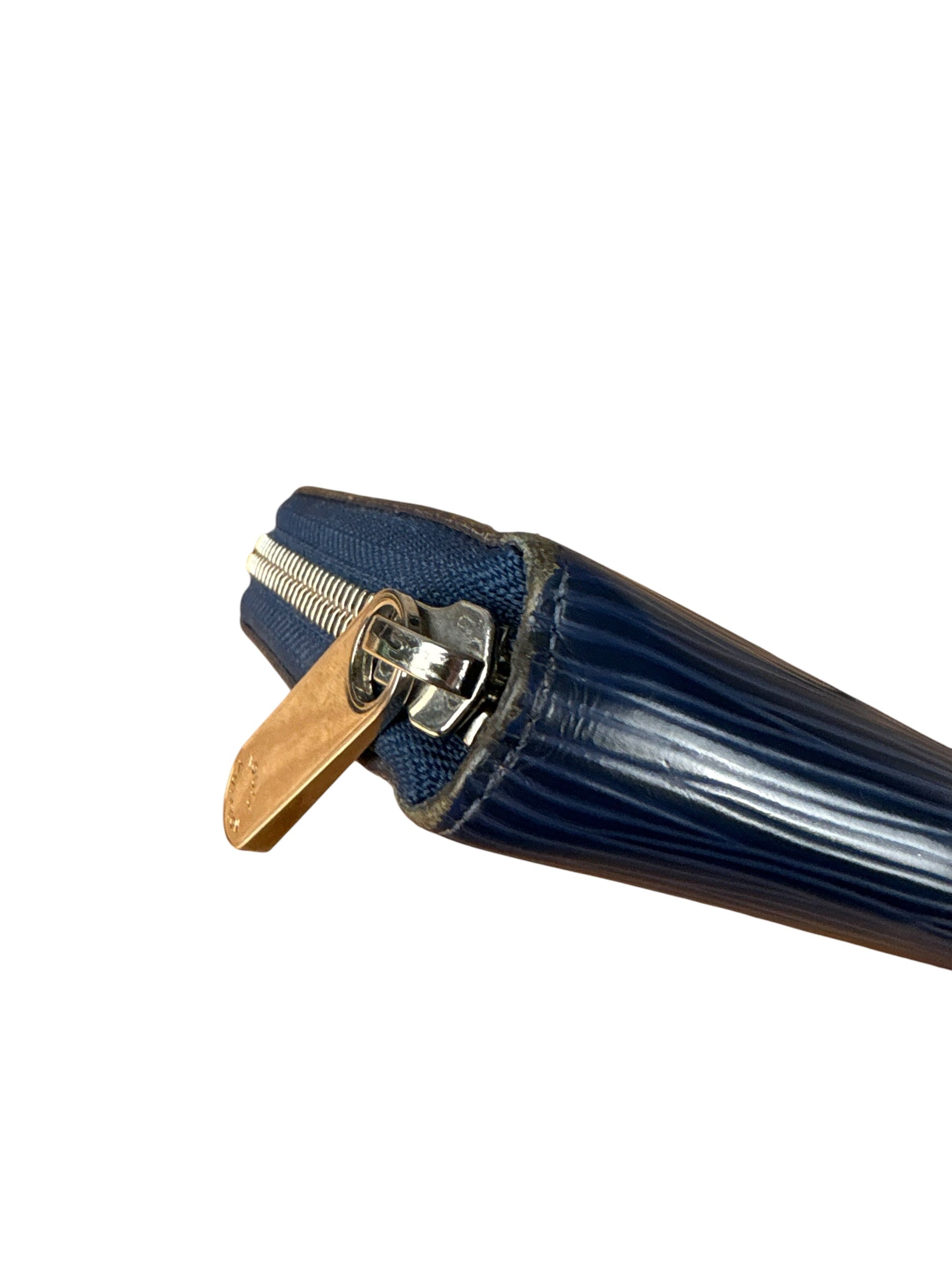 Louis Vuitton Navy Epi Long Zippy Wallet