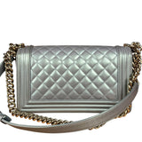Chanel Medium Quilted Iridescent Boy Bag