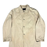 Prada Khaki Button Down Jacket Leather Lining