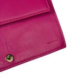 Fendi Roma Pink Leather Embossed Wallet on Chain
