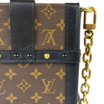Louis Vuitton Black Monogram Vertical Trunk Pochette