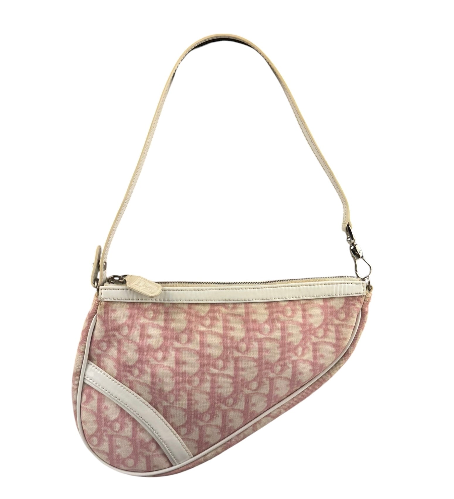 Christian Dior Vintage Monogram Diorissimo Trotter Saddle Pochette