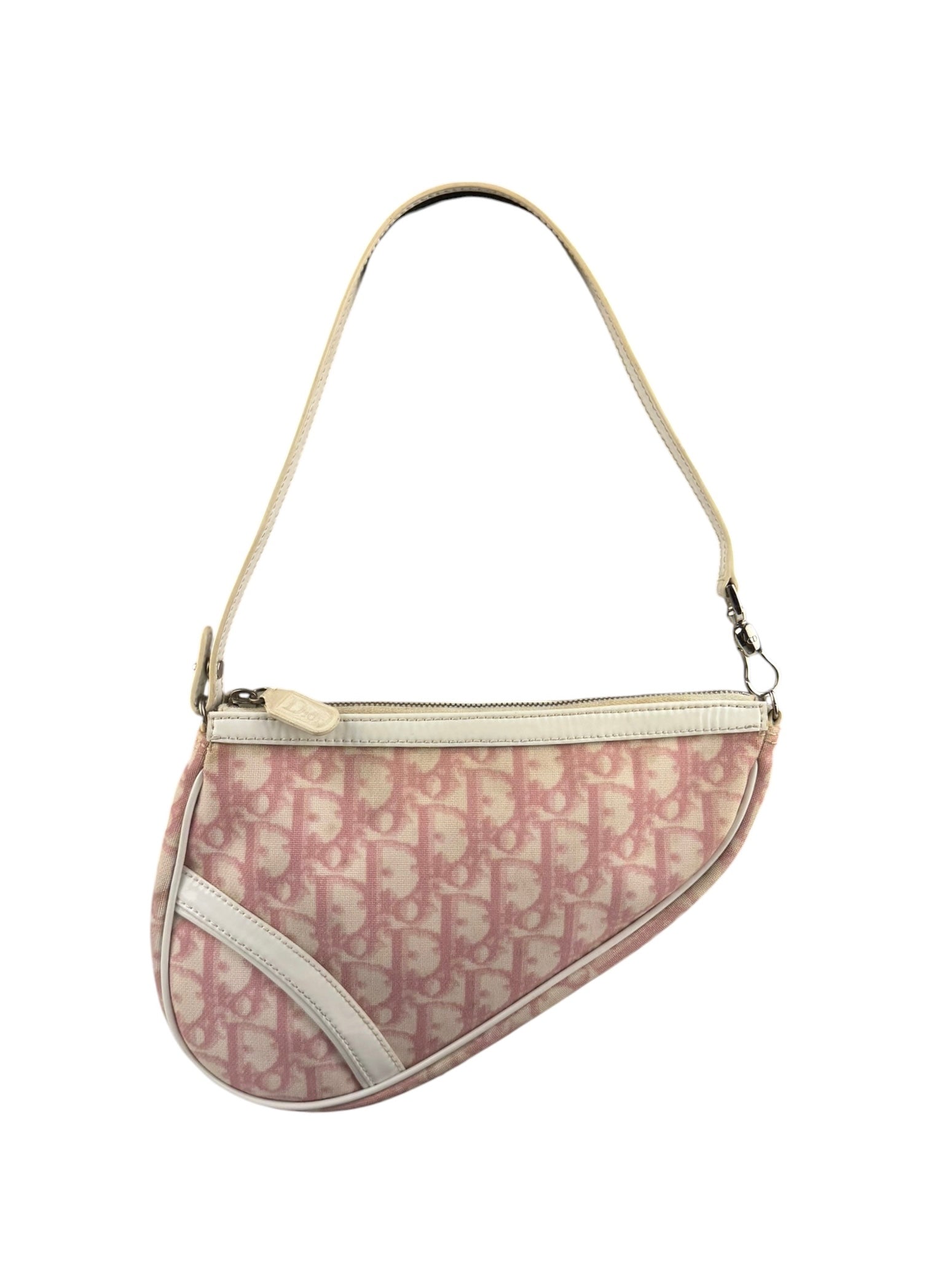 Christian Dior Vintage Monogram Diorissimo Trotter Saddle Pochette