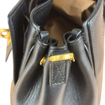Balenciaga Black Leather Mini Bel Air Carry All Two-Way Bag