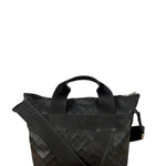 Bottega Veneta Black Rubber Intrecciato Messenger Bag