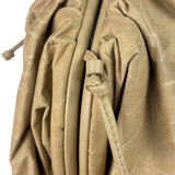 Bottega Veneta Beige Leather Kraft Paper Mini Pouch