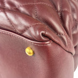 Chanel Bi-Color Burgundy Quilted Soft Elegance Tote 2014