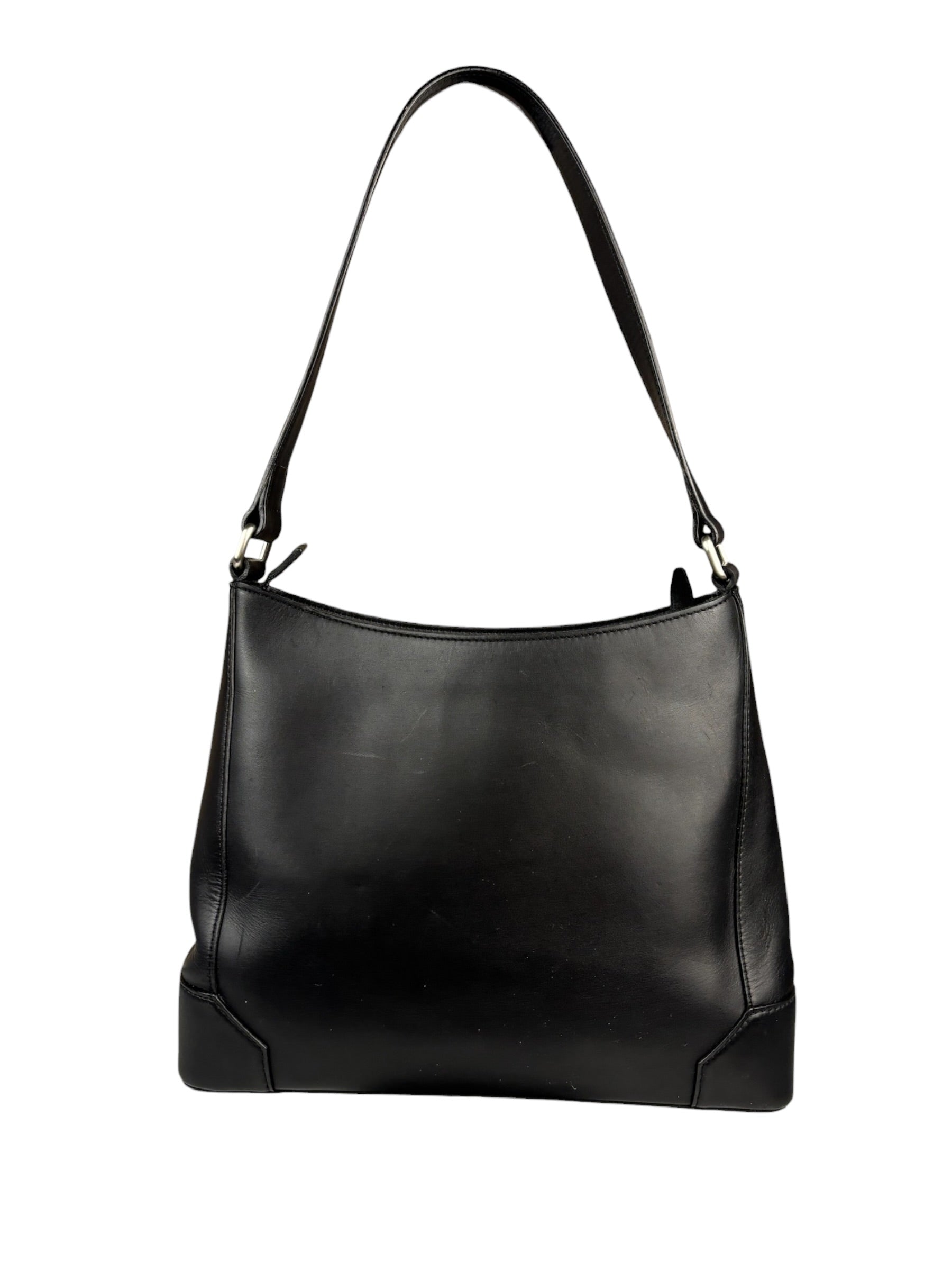 Burberry Black Leather Hobo Bag