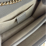 Gucci Grey Calfskin Interlocking Small G Shoulder Bag