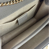 Gucci Grey Calfskin Interlocking Small G Shoulder Bag