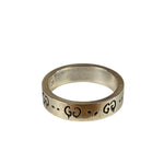 Gucci Silver GG Icon Band Rings