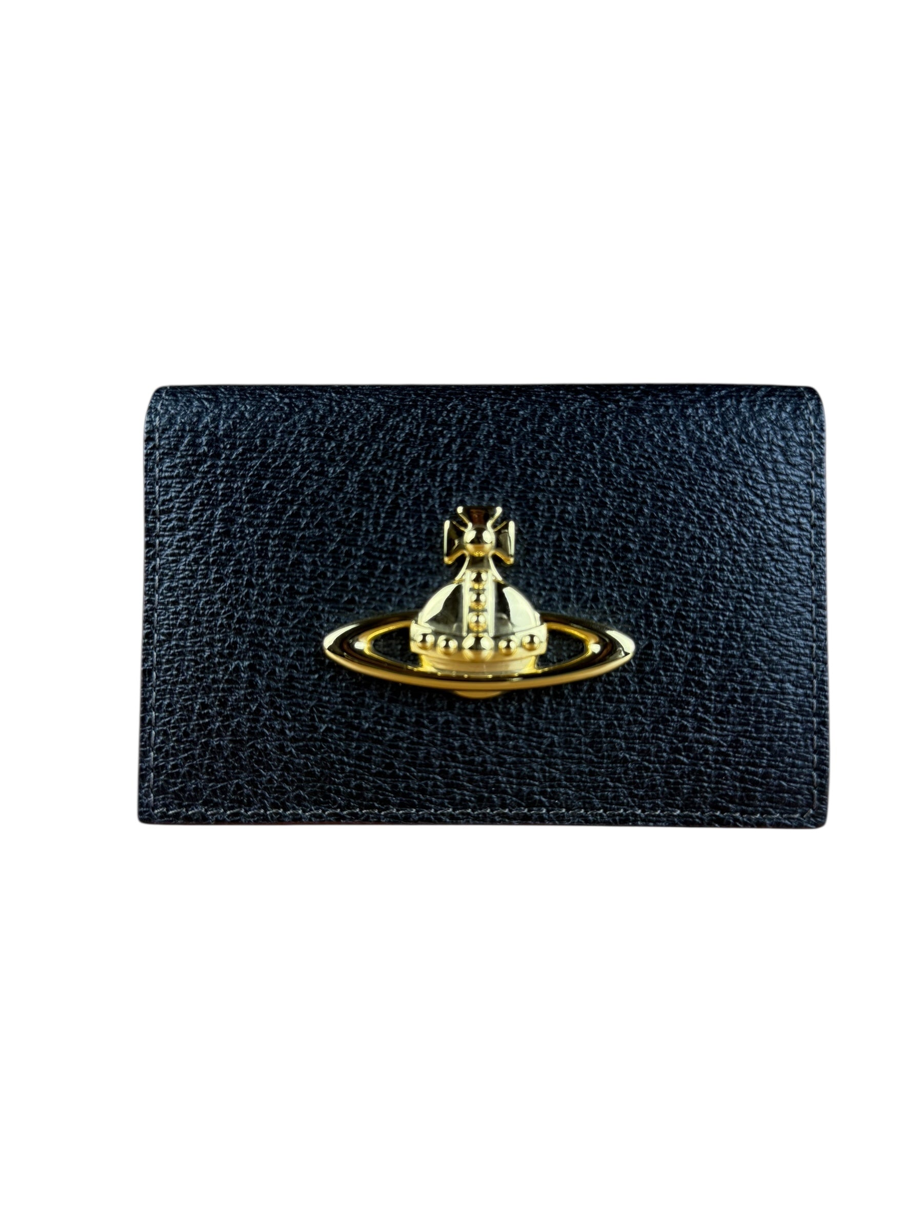 Vivienne Westwood Leather Orb Emblem Card Case