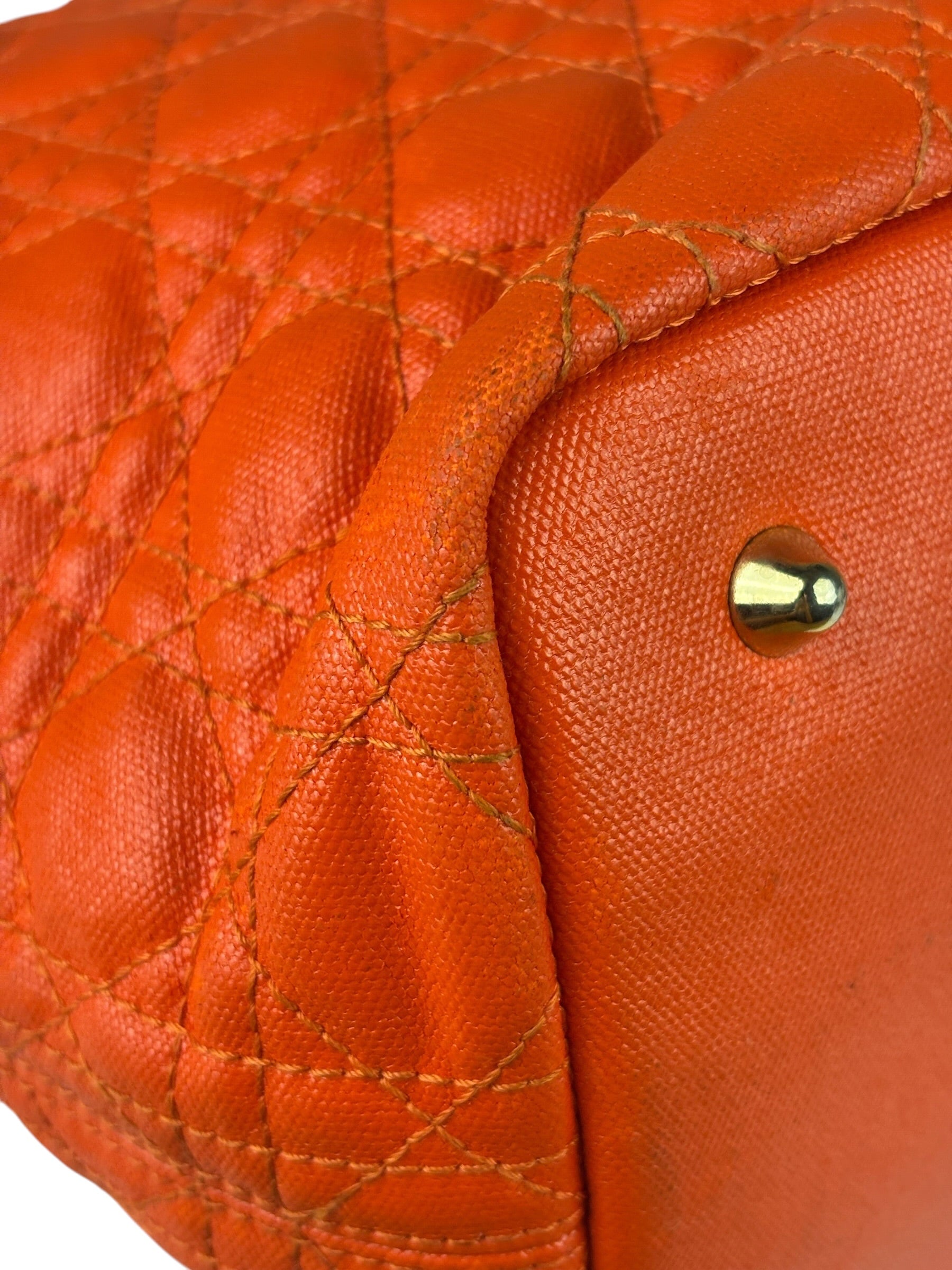 Christian Dior Panarea Cannage Quilted Leather Tote