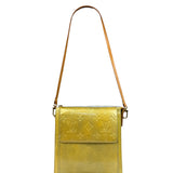 Louis Vuitton Yellow Patent Leather Vernis Mott Accessory Pouch