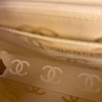 Chanel Gold Patent East West Stitch Flap Bag 2002