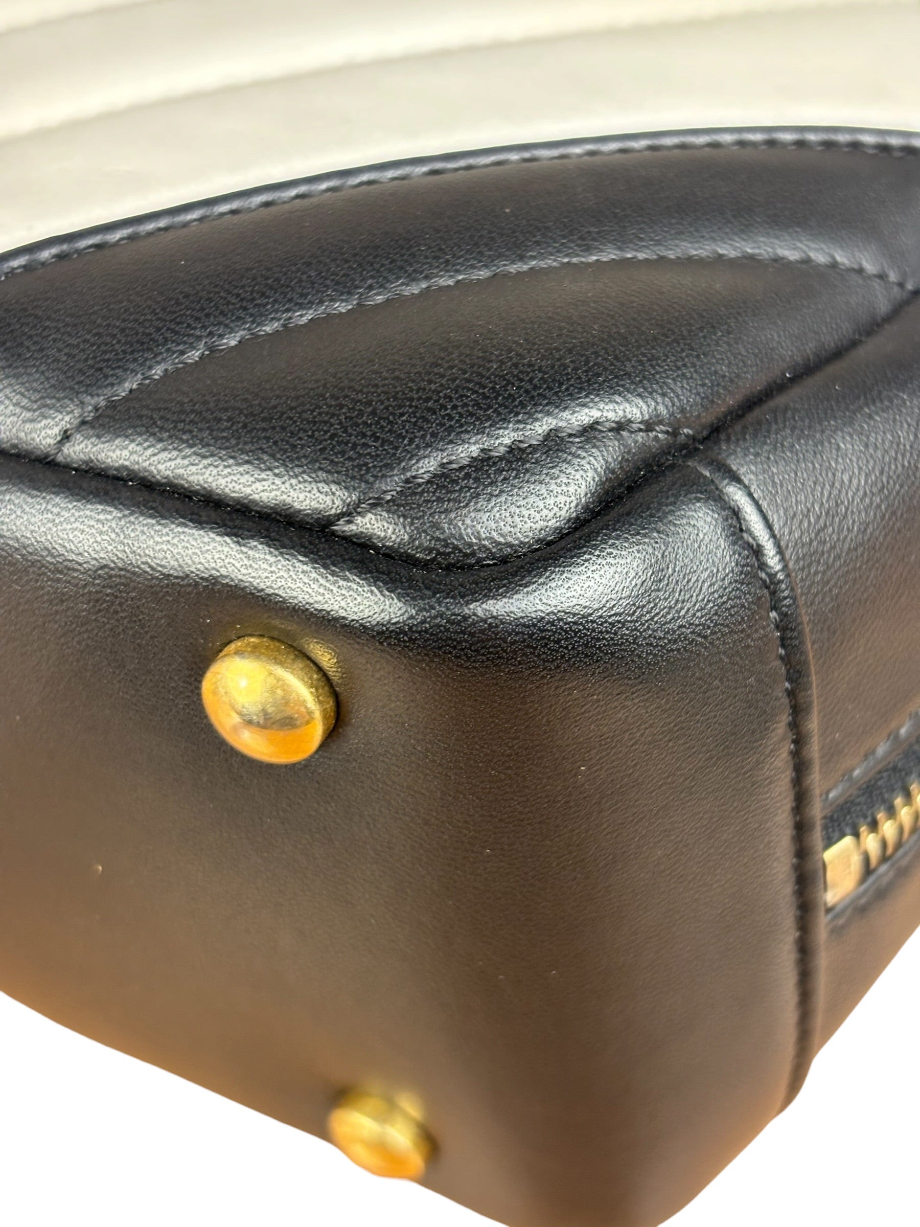 Chanel Bicolor Chevron V-Quilted Leather Camera Case 2014