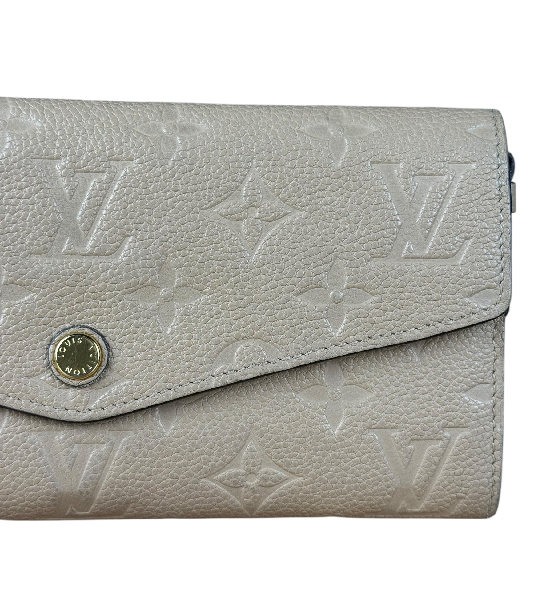 Louis Vuitton Empreinte Leather Beige Sarah Wallet