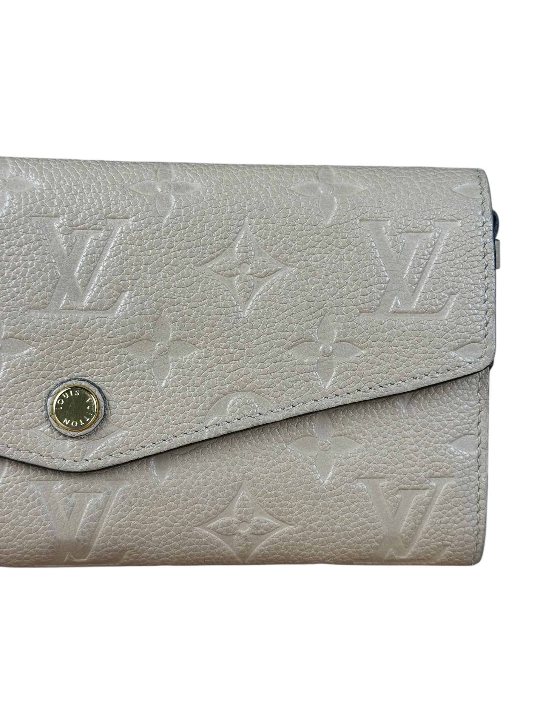 Louis Vuitton Empreinte Leather Beige Sarah Wallet